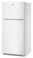 Whirlpool - 28 in. Wide 14.3 cu. ft. Top-Freezer Refrigerator with Total Coverage Cooling - White - Left View