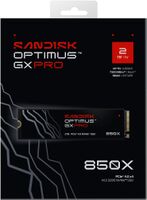 SANDISK - 2TB Optimus GX PRO 850X PCIe 4.0 x4 M.2 2280 NVMe SSD - Left View