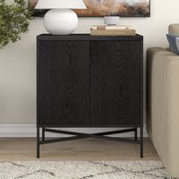 Camden&Wells - Lambert Accent Cabinet - Obsidian - Left View