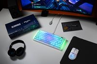 Glorious - GMMK 3 75% Wired Mechanical Tactile Switch Gaming Keyboard with Hot-Swappable Switches... - Left View