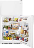 Whirlpool - 20.5 Cu. Ft. Top-Freezer Refrigerator - White - Left View