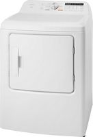 Insignia™ - 7 Cu. Ft. Electric Dryer with Sensor Dry - White - Left View