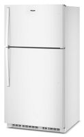 Whirlpool - 33 in. Wide 21.3 cu. ft. Top-Freezer Refrigerator with Total Coverage Cooling - White - Left View