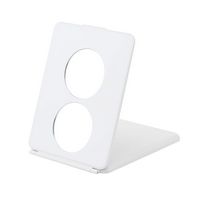 Glo-Tech - Slim Travel LED Mirror - White - Left View