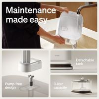 PETLIBRO - Dockstream 2 Smart Cordless Battery Operated Fountain, App Monitoring 3L Pet Water Fou... - Left View