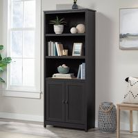 Sauder - Cottage Road Library Bookcase - Black - Left View