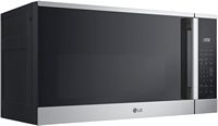LG - 1.8 Cu. Ft. Over The Range Smart Microwave with Sensor Cooking and EasyClean - Printproof St... - Left View