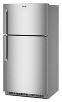 Maytag - 33 in. Wide 21 cu. ft. Top-Freezer Refrigerator with Garage Mode - Fingerprint-Resistant... - Left View