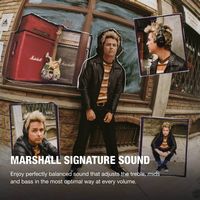 Marshall - Monitor III A.N.C. Wireless Noise Cancelling Over-the-Ear Headphones - Black - Left View