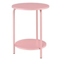 OSP Home Furnishings - Elgin Accent Table - Pink - Left View