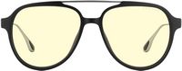 GUNNAR - Ghost  Computer Glasses with Blue Light Reduction , Amber Lenses - Onyx/Mercury - Left View