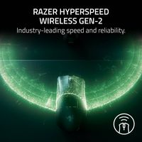 Razer - DeathAdder V4 Pro Lightweight Optical Gaming Mouse with 150 Hour Battery - Wireless - Black - Left View
