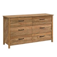 Sauder - Cannery Bridge 6-Drawer Dresser - Sindoori Mango - Left View