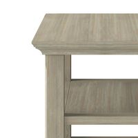 Simpli Home - Acadian SOLID WOOD 14 inch Wide Rectangle Transitional Narrow Side Table in - Distr... - Left View