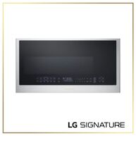 LG - SIGNATURE 1.7 Cu. Ft. Convection Over-the-Range Smart Microwave with Sensor Cooking, Air Fry... - Left View