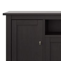 Simpli Home - Warm Shaker SOLID WOOD 72 inch TV Media Stand in Hickory Brown For TVs up to 80 inc... - Left View