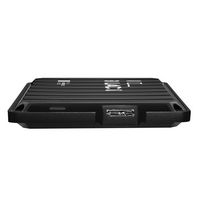 WD - BLACK P10 2TB External USB 3.2 Gen 1 Portable Hard Drive - Black - Left View