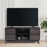 Hollywood Wood Grain TV Stand with Drawers for Most TVs up to 55