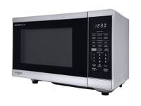 Sharp - 1.4 cu. ft. 1100W Smart Countertop Microwave with Inverter Cooking and Works with Alexa -... - Left View