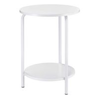 OSP Home Furnishings - Elgin Accent Table - White - Left View