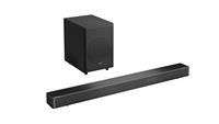 Hisense - 3.1.2  Dolby  ATMOS Soundbar with Wireless Subwoofer - Black - Left View