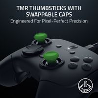 Razer - Wolverine V3 Tournament Edition 8K Wired Gaming Controller with TMR Thumbsticks and Swapp... - Left View