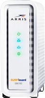 ARRIS - SURFboard SB6183 16 x 4 DOCSIS 3.0 Cable Modem - White - Left View