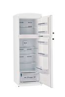Unique Appliances - Classic Retro 11 cu.ft. Top Freezer Refrigerator - Marshmallow White - Left View