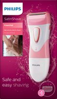 Philips - SatinShave Essential Women’s Electric Shaver for Legs, Cordless - Pink - Left View