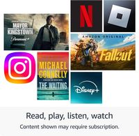 Amazon - Fire HD 8 tablet, 8” HD Display, 3GB memory, 32GB, designed for portable entertainment (... - Left View