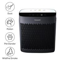 Honeywell - InSight HEPA Air Purifier, Medium-Large Rooms (190 sq.ft) - Black - Left View