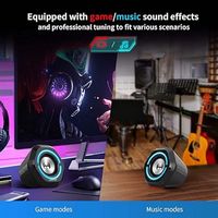 Edifier - G1000 2.0 Bluetooth Gaming Speakers with RGB Lighting (2-Piece) - Black - Left View