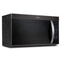 Whirlpool - 1.9 Cu. Ft. Over-the-Range Microwave with Sensor Cooking - Black Stainless Steel - Left View