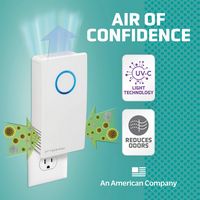 GermGuardian - Elite Pluggable UV-C Air Sanitizer & Deodorizer - Crystal White - Left View