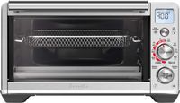 Breville - Smart Oven Air Fryer Compact, 0.5 Cubic Feet Toaster Oven - Brushed Stainless Steel - Left View