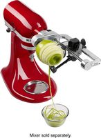Spiralizer (Peel, Core & Slice) Attachment for KitchenAid Stand Mixers - Stainless Steel - Left View