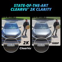 Defender - GO 2K AI POWERED Plug-in Power Indoor/Outdoor Home Security, Baby & Pet Camera - 2 Pac... - Left View