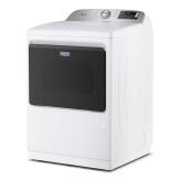 Maytag - 7.4 Cu. Ft. Pet Pro Top Load Gas Dryer with Extra Power and Sanitize Cycle - White - Left View