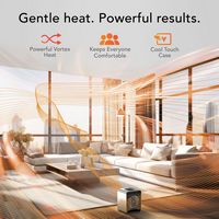 Vornado - VMHi600 Metal Whole Room Space Heater with Remote Control - Stainless Steel - Left View
