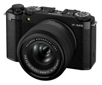 Fujifilm - X-M5 Body with XC15-45mmF3.5-5.6 OIS PZ Lens Kit - Black - Left View