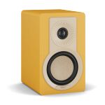 DALI - Kupid Designer Bookshelf Speakers - Golden Yellow - Left View