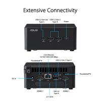 ASUS - NUC 14 Pro U7 - Intel Core Ultra U7 155H - 32GB Memory - 1TB SSD - Black - Left View