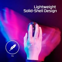 HyperX - Pulsefire Haste 2 Lightweight Wireless Optical Gaming Mouse with RGB Lighting - Wireless... - Left View