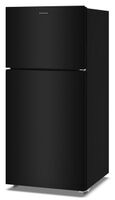 Amana - 30 in. Wide 19 cu. ft. Garage Ready Top-Freezer Refrigerator and - Black - Left View