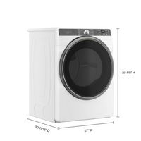 Whirlpool - 7.4 Cu. Ft. Smart Gas Dryer with Steam and Wrinkle Shield Option - White - Left View