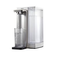 Hamilton Beach - Brita Hub Instant Powerful Countertop Water Filtration System - WHITE - Left View