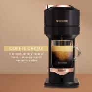Nespresso - Vertuo Next Premium Coffee and Espresso Maker - Black Rose Gold - Left View