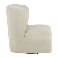 OSP Home Furnishings - Lucia Swivel Chair - Linen - Left View