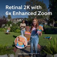 Ring - Battery Doorbell (newest model) Retinal 2K with wide-angle video, up to 6x Zoom, Two-Way T... - Left View