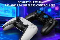 NEXT - Precision Thumbstick Multi-Pack for PlayStation 5 and PlayStation 4 Controllers - Multi Color - Left View